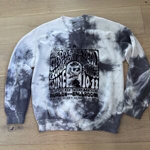 Grateful Dead Band Sweatshirt Tie Dye Crewneck Size M Indie Grunge Festival
